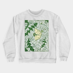 Butterfly on Dandelions Crewneck Sweatshirt